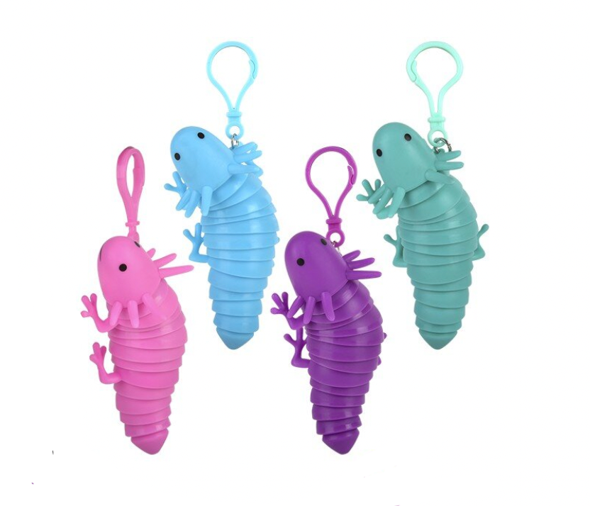 axolotl fishing lure 4" Fidget Axolotl Keychain – Winky's Whimsies, LLC