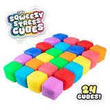 Mini Squeezy Stress Cubes- 24 Pack