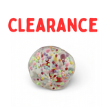 CLEARANCE Confetti Glass Jelly Ball