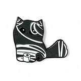 Scary Cat Enamel Pin- Michelle the Mummy Kitty